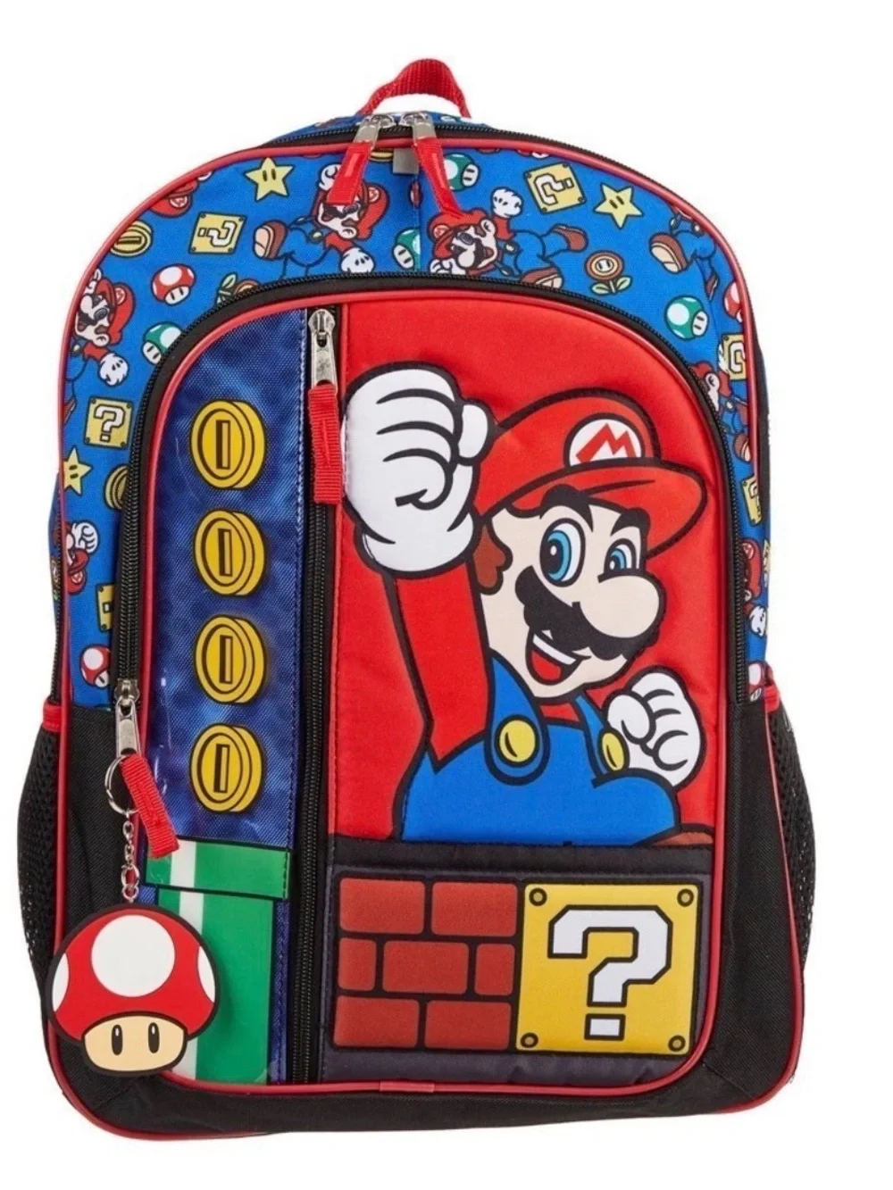 Nintendo Super Mario Kids Backpack – Red, Blue & Black
